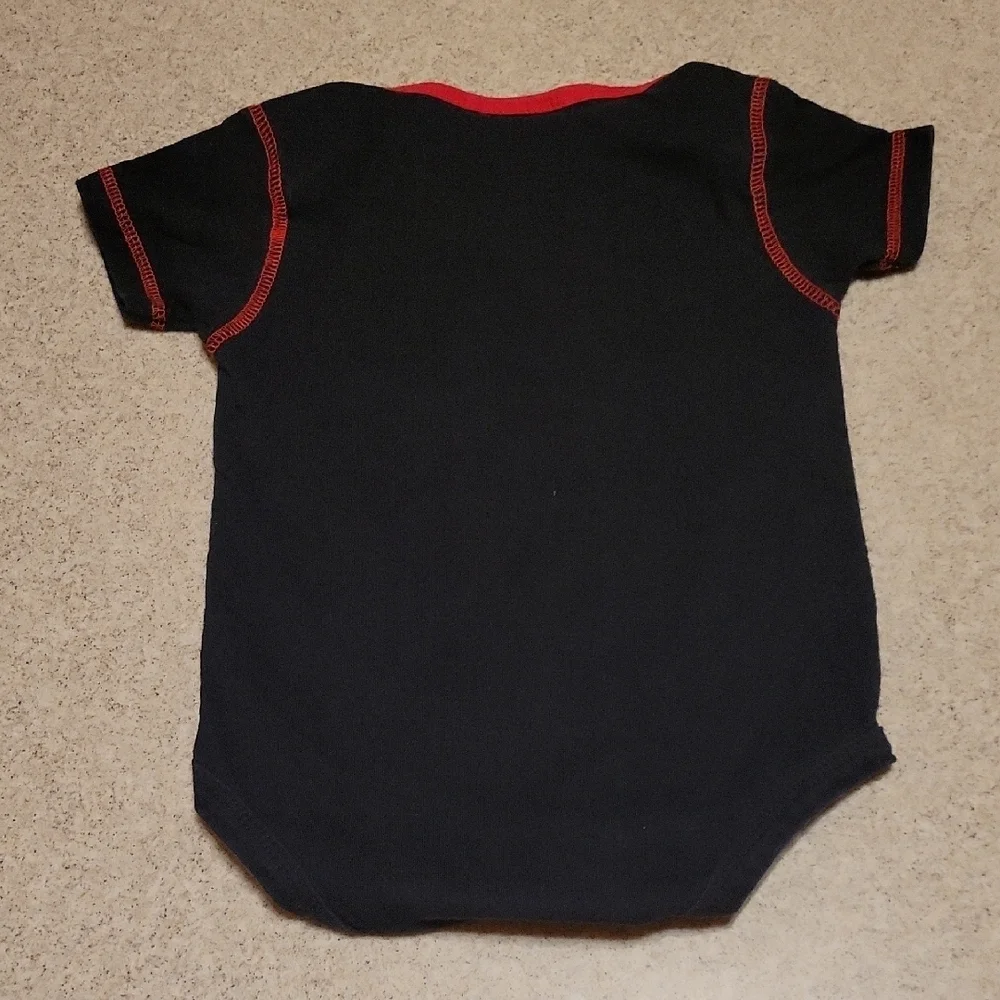 Adidas Kids Black and Red Chicago Bodysuit Size 12 Months